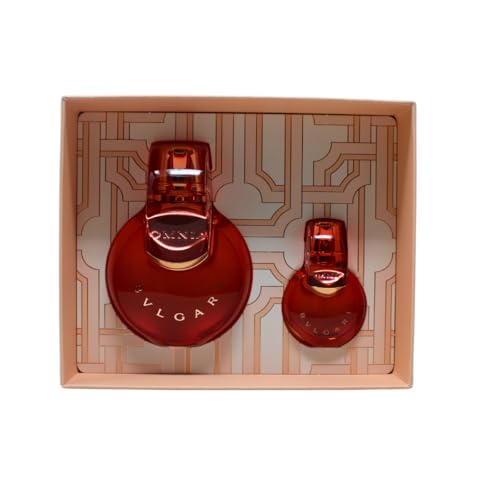 BVLGARI Omnia Coral Spring Giftset for Women - Edt Spray 3.4 oz + 0.5 oz Spray - Elegant Perfume for Women - Luxurious Fragrance Set