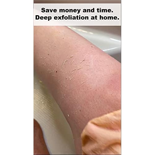 WATCH ME GLOW Silk Exfoliating Glove 100% Turkish Silk DEEP EXFOLIATING Body Scrubber Dead Skin Removal Body Exfoliator SMOOTHS SKIN and Keratosis Pilaris Exfoliating Mitt