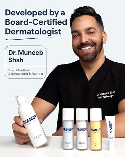 Remedy for Dark Spots – Discoloration Treatment For Face with Retinol, Glutathione, Niacinamide, Mandelic Acid, Kojic Acid and Tranexamic Acid – By Dermatologist Dr. Shah