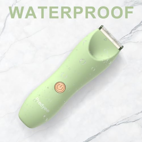 Body Hair Trimmer for Men Women - Ball Trimmer Manscape Electric Shaver for Pubic Groin Bikini - IPX7 Waterproof Rechargeable Body Groomer with LED Light Travel Lock - 120Min Runtime