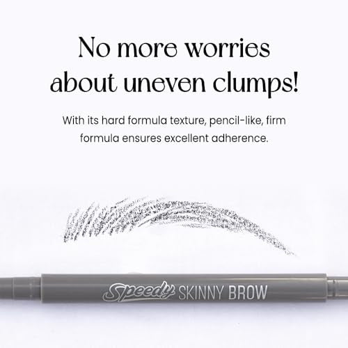 PERIPERA Speedy Skinny Brow (09 Taupe Brown),1.5mm Precise Eyebrow Pencil, Dual-Sided Fine Tip Shades, Define Fills Brow Make up, K Beauty, Korean Make-up