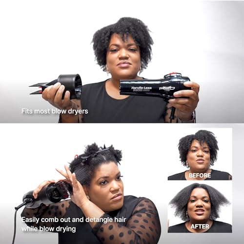 Red by Kiss Universal Detangling Blow Dryer Hair Styling Pik ? Double Layer Pik Attachment for Smooth, Frizz-Free Hair ? Compatible with All Hair Dryers, Wigs, Weaves & Natural Hair