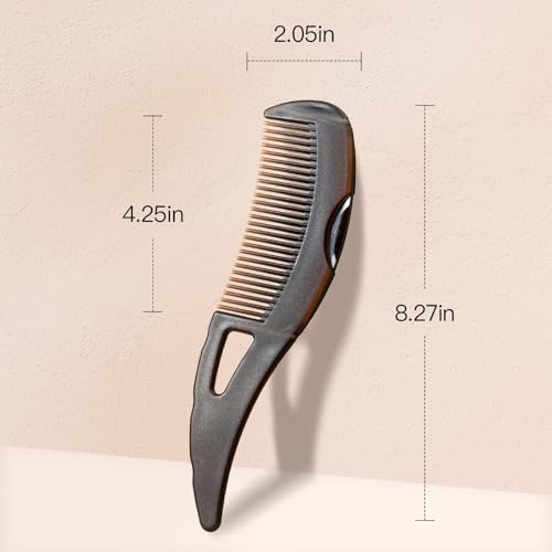 2PCS Dandruff Comb, Scalp Sweep Detoxing Energy Comb, Plastic Hollow Tooth Button Hairbrush for Scalp Cleaning Exfoliator Massage and Oil Buildup Removal for Women Men Kids