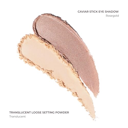 Laura Mercier Translucent Loose Setting Powder, 24HR Shine Control, Soft Matte Finish, Long-Lasting Wear, Normal to Oily Skin, 4 Shades for Virtually All Skin Tones, Artistry Icons Set