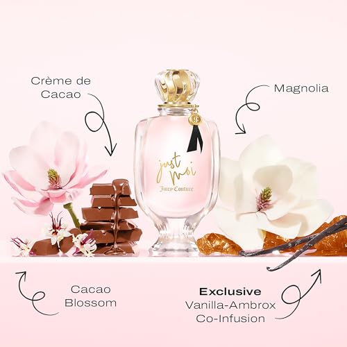 Juicy Couture Just Moi Eau de Parfum 3 Piece Fragrance Gift Set, Includes EDP Spray, Spray Pen & Mini Women's Perfume - Amber Vanilla Scent, Travel Size, 3.4 fl oz