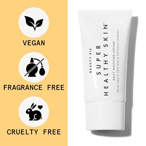 Beauty Pie Super Healthy Skin Daily Moisture Lotion, 200?ml (6.7?fl?oz) ? Lightweight, Fragrance?Free Hydrating Cream with Hyaluronic Acid, Peptides & Vitamin?E for Soft, Youthful Skin