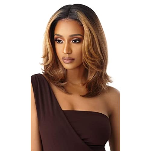 Outre Neesha Soft & Natural Synthetic Swiss Lace Front Wig NEESHA 201 (DRFFHNBRN)