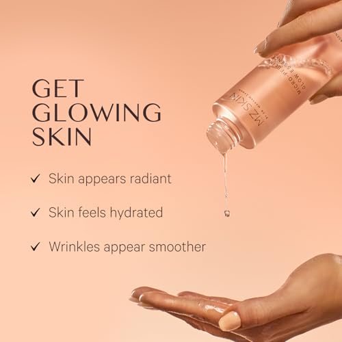 MZ SKIN Micro-Peeling Glow Essence 1.01 fl oz | 5% Azeloglicina, 3% Succinic & 2% Tranexamic Acid | Brightens, Clarifies & Smooths
