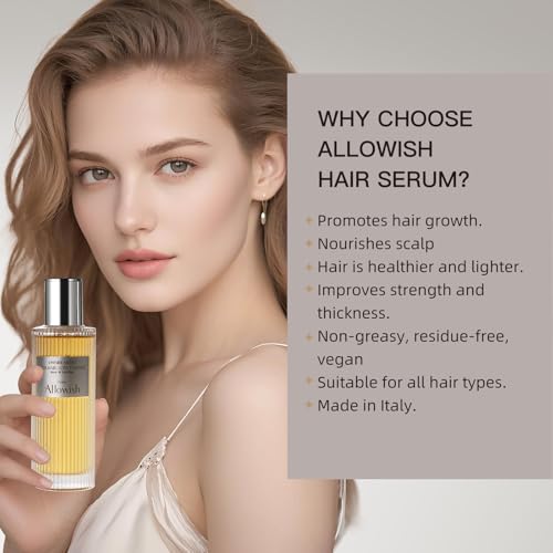 Hair Growth Serum 95 ml - Rosemary Hair Thickening Serum with Biotin, Caffeine for Hair Thinning & Shedding ? Promotes Healthy Scalp, Fuller, Nourish, Strengthens Roots