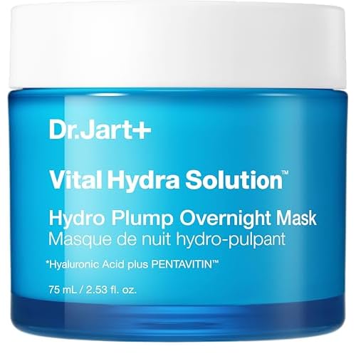 Dr.Jart+ Vital Hydra Solution Hydro Plump Overnight Korean Face Mask with Hyaluronic Acid for Glass Skin | Korean Skin Care, 2.53 Fl Oz