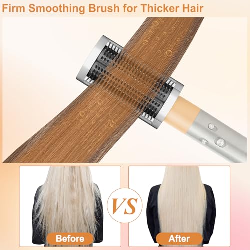 Firm Smoothing Brush for Dyson Airwrap, Hair Stying Drying Comb for Frizee-Prone Hair to Smoothing and Straight, Replacement Attachment for Part No.971892-08