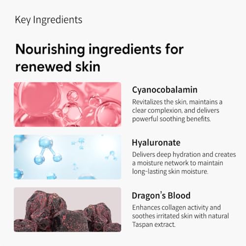 Glowing Face Toner+Ampoule, Face Spray Hydrating Mist, Moisturization & Nourishment for Sensitive Dry Skin, Panthenol, Dragon Blood, Korean Skin Care, K Beauty(1.70 fl.oz)