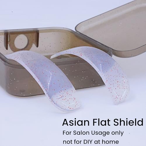 Asian Flat Shields 1mm Thin Lash Lift Pad For NO.1 Perm Soften Eyelashes 100% Korean Glueless Pads Glueless Lash Lifting Shield For Salon Usage Flatter Rods For Perming Lashes Thoroughly (Hot Pink)