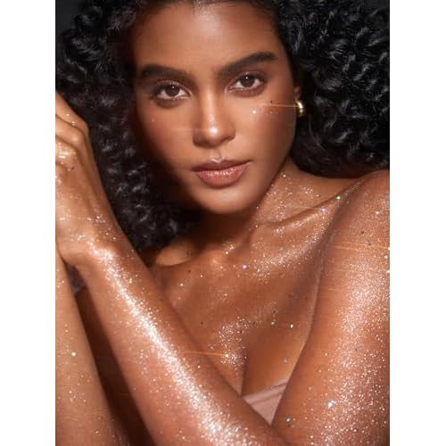SHEGLAM Party Starter Body Highlighter Glitter Gel Quick-Drying and Non-Sticky Glitter Spray Liquid Highlighter for Face, Hair, Body - Ice Breaker