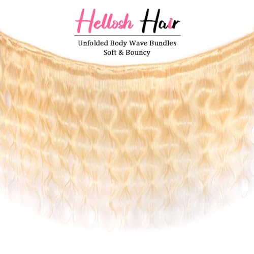 613 Bundles Blonde Bundles Human Hair 20 Inch 613 Body Wave bundles 100% Unprocessed 12A Grade Brazilian Virgin Hair Bundles 1 Bundle Human Hair 613 Blonde Bundle