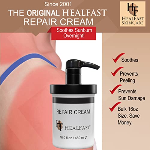 HealFast Sensitive Skin Repair Moisturizing Cream 16 Oz ? For Dry, Itch? Fights Rashes, Dryness, Stretch Marks, Sunburn and Bed Sores ? Herbal and Food Based Ingredients