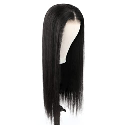 ISEE HAIR HD Lace Front Wig Wear & Go Glueless Lace Wig Brazilian Straight Lace Wigs For Women No Glue 5x7 Lace Pre Cut Wig Human Hair Wigs Transparent Lace Closure Wigs 180% Density 18 Inch