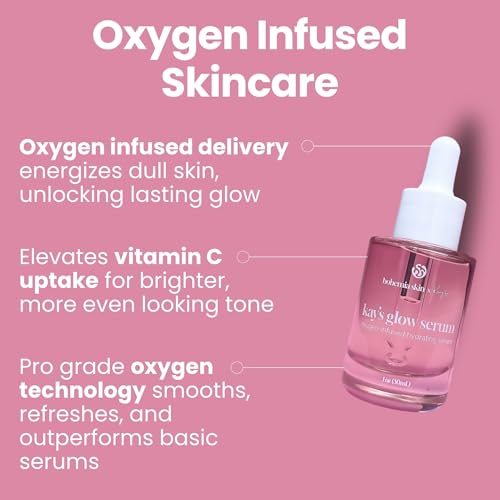 Kay¡¯s Glow Serum + Infinite Aura Moisturizer ? Oxygen-Infused THDA Vitamin C with Gentle AHA for Face and neck | Hydrates, Soothes and Brightens Bundle
