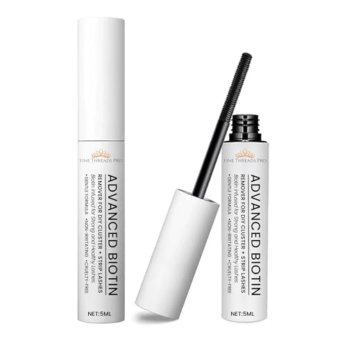 Lash Remover 2 in 1 BIOTIN Cluster Lashes Remover for Lash Extensions at Home Lash Clusters DIY Eyelash Extension Remover DIY Lash Extension Remover Adhesive