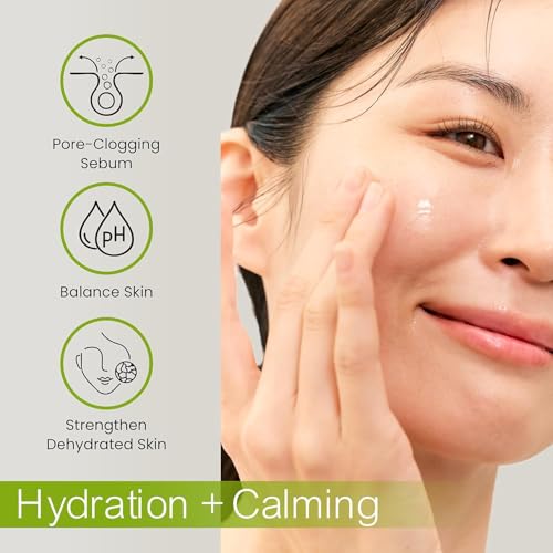 Green Cica Ampoule with 72% Green Tea, Cica & 8-Layer Hyaluronic Acid | Soothing & Sebum Control Pore Serum for Blackheads and Enlarged Pores | For Oily & Combination Skin (1.7 fl oz)