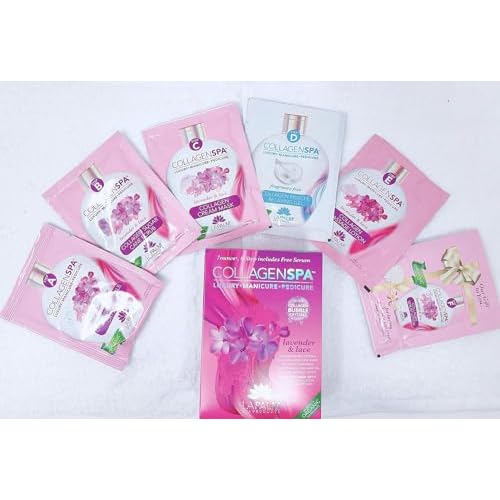 LaPalm Collagen Spa Luxury Manicure and Pedicure with Collagen Bubble Crystals - Mix of 6 Scents