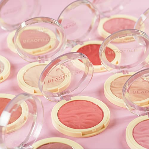 Revolution, Blusher Reloaded, Pressed Powder Face Blusher, Highly Pigmented & Long-Lasting Formula, Pop My Cherry, 0.26 oz