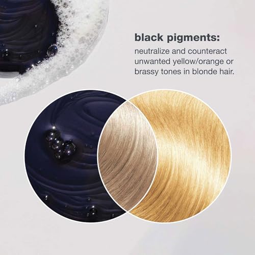 milk_shake icy blond conditioner | award winning toning conditioner with black pigment to neutralize yellow and brass in platinum blonde hair | hydrates and brightens cool tones