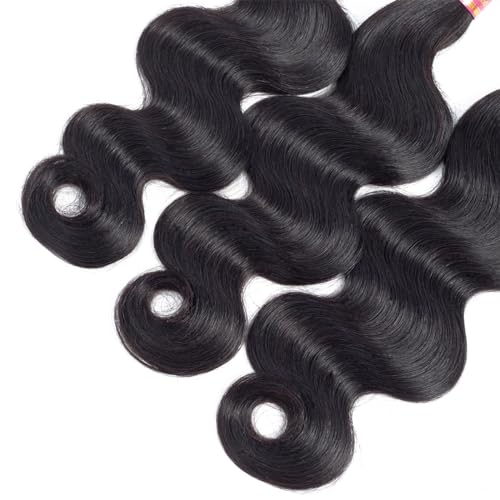 beauty youth Body Wave Human Hair Bundles (24 22 20inch) Brazilian Human Hair Body Wave Unprocessed Virgin Hair Weave 3 Bundles Double Weft