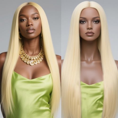 30 Inch 613 13x6 Lace Front Wig Human Hair 200 Density 613 Blonde Wig Straight Lace Front Wigs Human Hair Pre Plucked 613 HD Lace Frontal Wig 13x6 Wigs For Women