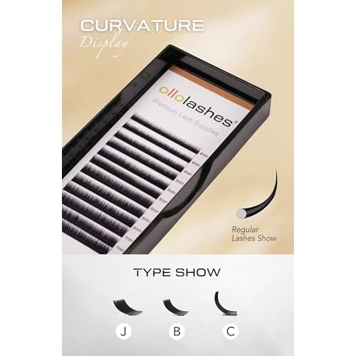 Bottom Lash Extension B C J Curl Mix4-10mm 0.03 0.05 0.07 0.10 0.15 thickness Black Color Super Matte Bottom Lash Extensions, Professional Supplies for Lash Techs (Bottom-J-0.07, 5-10mm)