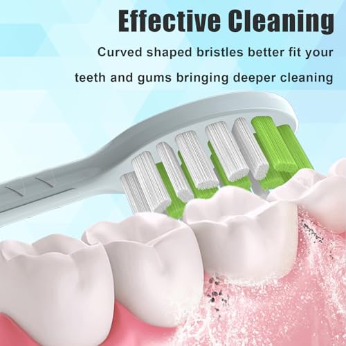 Replacement Toothbrush Heads for Philips One Series Sonicare Battery Toothbrush BH1022/07, 10 Count Replacement Toothbrush Heads with Cover Compatible with BH1022/07