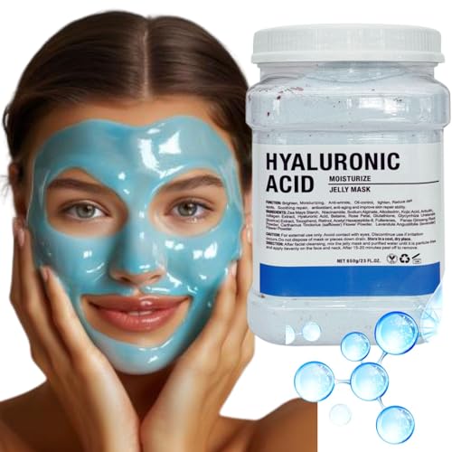 Hyaluronic Acid Jelly Mask ? Professional Gel Face Mask for Facials, Vajacial Mask Treatment, Mascarilla Hiroplastica Facial, Hydrating Skincare Mask