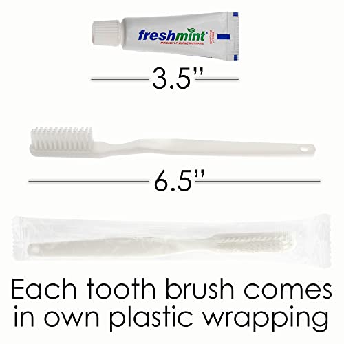 Moda West 24 Kits - Bulk Case of Wholesale Deluxe 15 Piece Toiletry Kit for Men, Women, Travel, Charity
