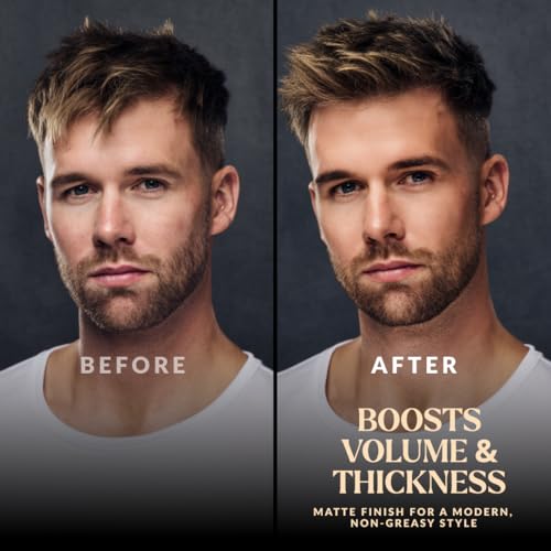 Charlemagne Sea Salt Spray for Men - 6.76 fl oz, 2 Pack - Sea Salt Hair Texture Spray for Beach Hair Waves & Volume, Matte Hold & Heat Protection - Made in Germany