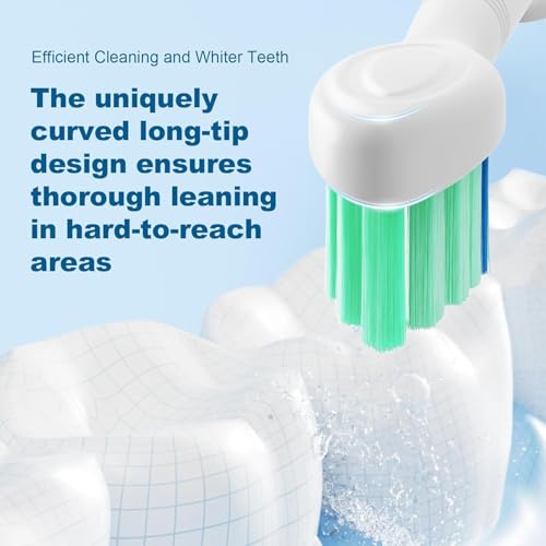 Replacement Toothbrush Heads Compatible with Philips Sonicare Electric Toothbrush,Replacement Brush Head for Replacement Heads C1 C2 G2 W 4100 HX6062/65 and More Philips Snap-on Handles