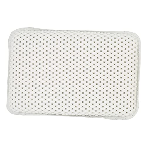 Bath Biss Spa Foam Bath Pillow | Suction Cup | Bathtub | Head and Neck Support | Relaxing Cushion | White
