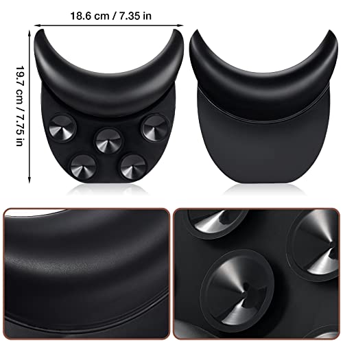 Noverlife Salon Neck Rest Cushion with Suction Cup, Non-Slip Soft Silicon Shampoo Bowl Neck Rest, Portable Hair Salon Shampoo Sink Gel Neck Pad, Hair Washing Sink Neck Support for Home Salon Basin