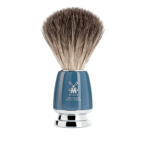 M?HLE RYTMO 4-piece Pure Badger 5-Blade Razor Modern Luxury Wet Shaving Set - Perfect for Every Day Use, Barbershop Quality Close Smooth Shave