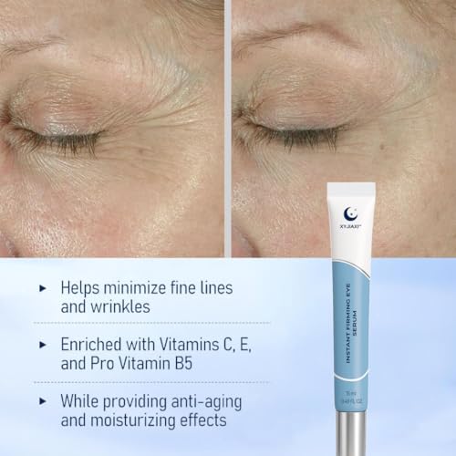 Instant Firming Eye Serum, 15ml(0.49 oz) ? Targets Under-Eye Bags? Wrinkles, Dark Circles & Fine Lines | Anti-Aging Formula | For Daily Use (Fragrance Free)