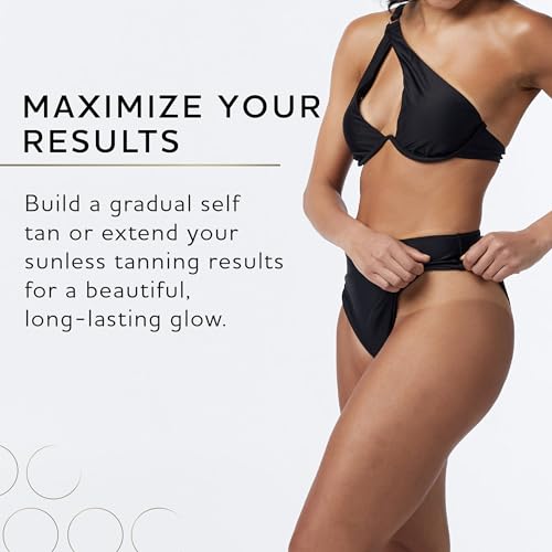 Norvell Tanning Bundle: Self Tan Extender Lotion, 8,5 fl. oz. + Streak Free Tan Applicator Mitt - Premium After Tanning Lotion Moisturizer and Washable Mitt for Flawless Results
