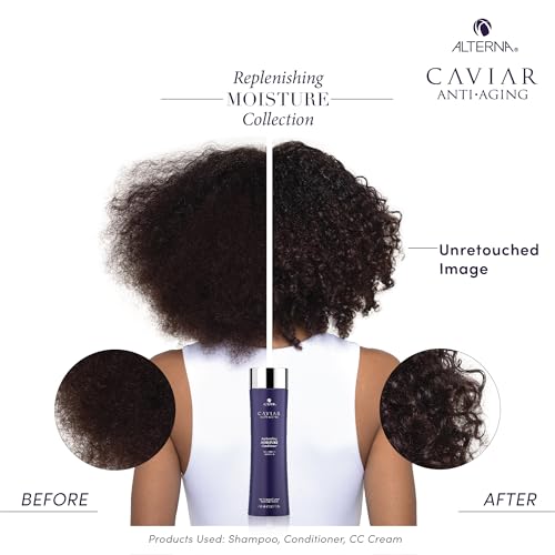 Alterna CAVIAR Anti-Aging Replenishing Moisture Shampoo | For Dry, Brittle Hair | Protects, Restores & Hydrates | Sulfate Free