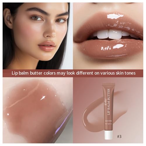 Summer Butter Lip Balm, Moisturizing Hydrating Natural Lip Care, Rich in Nutrients for Soft Smooth Lips (4Colors)