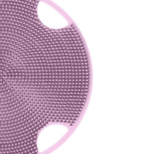 Boie USA Flat Body Scrubber - Hygienic, Exfoliating Loofah Alternative - Feels Like Silicone Scrubber Gentle on Sensitive Skin, Hypoallergenic, BPA- & Latex-Free, Made in The USA (Thistle)