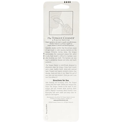 Pureline Tongue Cleaner Scraper Oralcare Color Vary, Set of 3