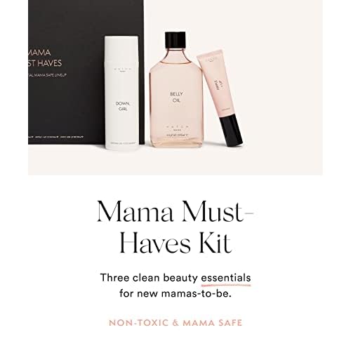 HATCH Mama Must Haves Kit - Belly Oil, Nipple + Lip Rescue Balm, and Down Girl Soothing Leg + Foot Relief - 3 Piece Set - Maternity Essentials
