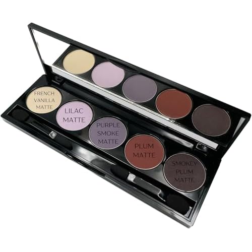 Matte Purple Vegan Eyeshadow Palette; Talc, Paraben & Cruelty Free