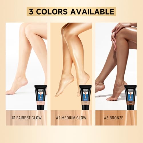 Leg Makeup Waterproof No Transfer, Leg Vein Cover up Makeup, Long-Lasting Body Concealer Makeup Lotion, Coverage for Vein, Scar, Tattoo for All Skin Tones (Fairest Glow)