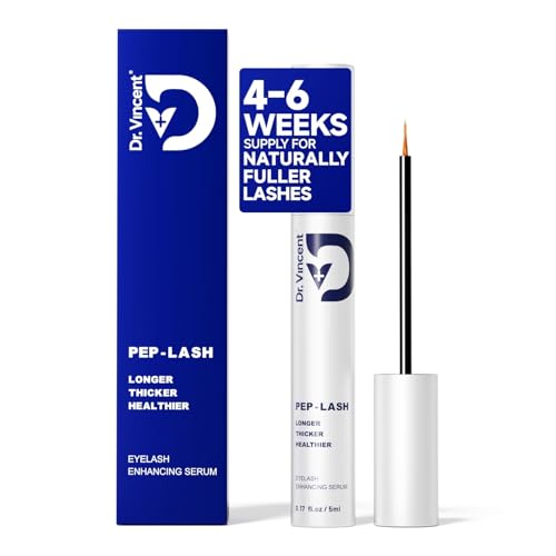 Lash Serum for Eyelash Growth, Eyelash Growth Serum Advanced Peptide Formula with 2.3¡¿ Absorption for Fuller, Thicker, Longer Lashes, Vegan & Cruelty-Free, Clinically Tested (5mL)