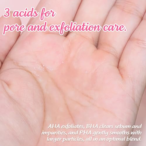 TOUCH IN SOL No Poreblem AHA BHA PHA Toner - Glycolic & Salicylic Acid Liquid Exfoliator - Makeup Prep & Pore Cleanser - Exfoliate, Soothe & Refresh Skin for Brighter Complexion