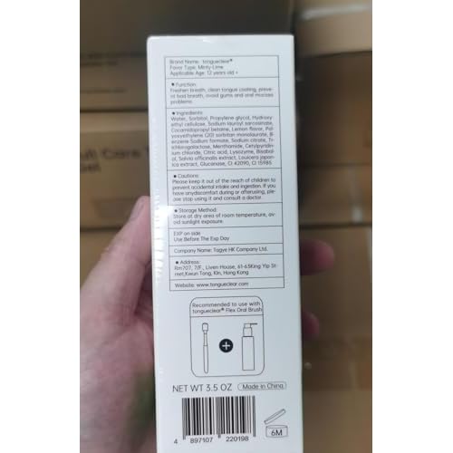Tongue Cleaner Gel | Fresh Mint Tongue Cleaning Paste | Bad Breath and Halitosis | Mouth Odor Eliminator | Use with Tongue Brushes & Scrapers (2 Pack)¡¦